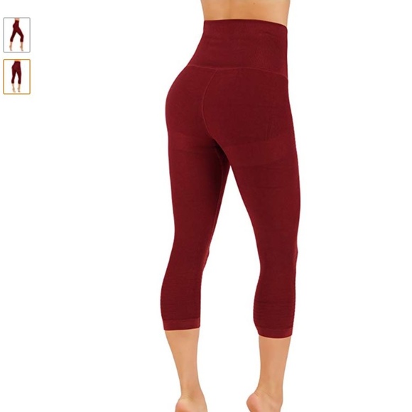 High compression workout leggings capri - Picture 3 of 4